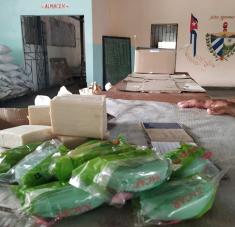 El módulo destinado a la canasta básica ayudará a millares de familias cubanas. Foto: Del autor. 