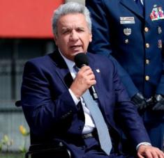 El presidente ecuatoriano ofrecerá este domingo su informe anual de labores, que será de manera virtual por la pandemia de coronavirus. Foto: EFE