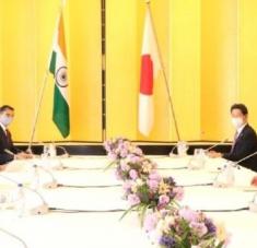 Los dos titulares de Relaciones Exteriores intercambiaron opiniones sobre cuestiones regionales y mundiales de interés mutuo. Foto: Twitter @DrSJaishankar