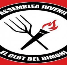 La Asamblea de Jóvenes El Clot del Dimoni se propone "luchar por el feminismo, el ecologismo y la defensa de la tierra y el territorio, el antifascismo, en contra la LGTBfobia y la vivienda digna”. Foto: Twitter @elclotdeldimoni