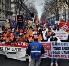 La CGT indicó que unos 20.000 trabajadores se manifestaron en París, Marsella, Toulouse, Nantes, Lyon, Saint Etienne y Rennes. Foto: La Izquierda Diario