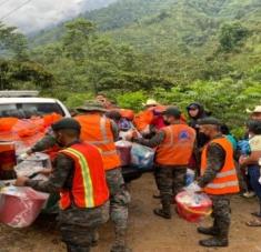 A raíz de las precipitaciones, durante 2021 en Guatemala 4.237 personas se vieron obligadas a evacuarse. Foto: Conred