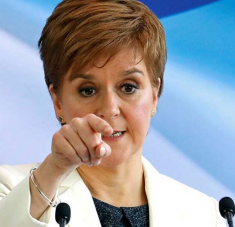 a jefa del gobierno escocés, Nicola Sturgeon, aseguró hoy que el Brexit acrecienta las ansias independentistas de su país