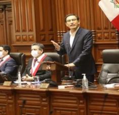 En su intervención, Vizcarra instó a la unidad entre los peruanos y a apartar cualquier diferencia que exista para continuar trabajando en temas importantes. Foto: Congreso