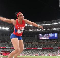 Nuestra mejor discóbola de la actualidad repitió su bronce de Tokio en la Wanda Diamond League.