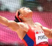 Yaimé Pérez se consolidó como la atleta más estable de Cuba durante el ciclo que culminó en Tokio, pues además de su bronce olímpico patentó dos coronas de la Liga del Diamante. foto. Getty.