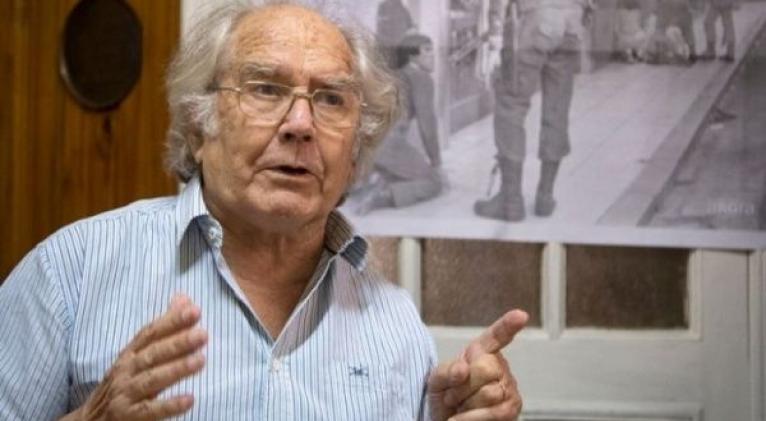 El activista argentino Adolfo Pérez Esquivel ha defendido la tesis de que los "derechos humanos y democracia son valores indivisibles". Foto: La Izquierda Diario