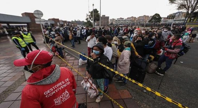 Bogotá es la zona más afectada por la pandemia en Colombia al contabilizar 259.008 contagios de coronavirus. Foto: Xinhua