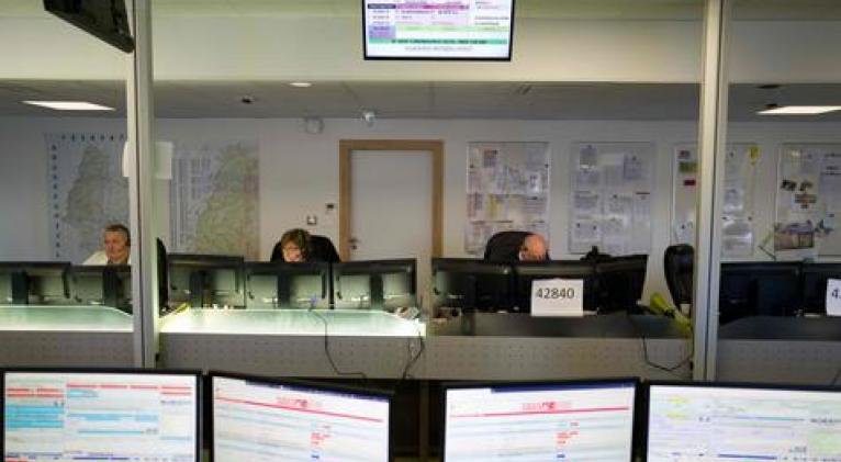 Centro de emergencias en Francia (foto: ANSA)