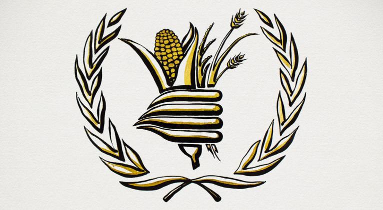 El logotipo del Programa Mundial de Alimentos The Nobel Prize / Niklas Elmehed