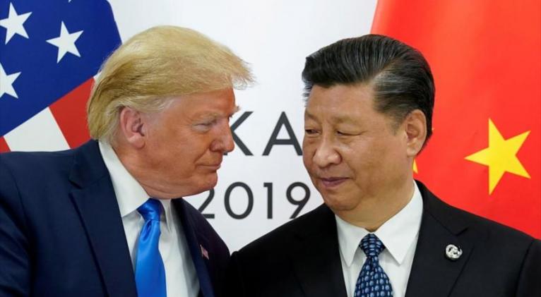 El presidente de EE.UU., Donald Trump, y su par chino, Xi Jinping, en el marco de la cumbre G20 en Osaka, Japón, 29 de junio de 2019. Foto: AFP.