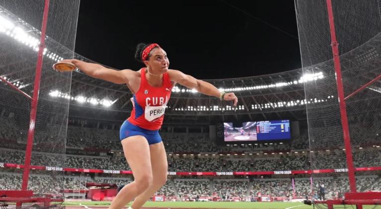 Nuestra mejor discóbola de la actualidad repitió su bronce de Tokio en la Wanda Diamond League.