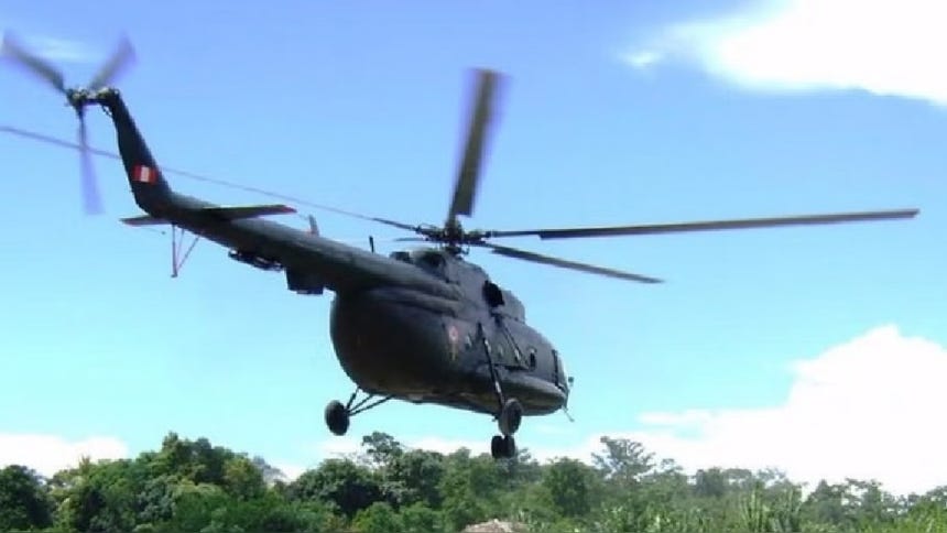 Helicóptero de la Fuerza Aérea de Perú