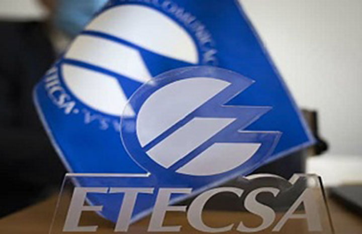 La Empresa de Telecomunicaciones de Cuba, ETECSA.
