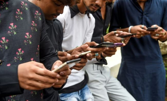 Uso de celulares en la India