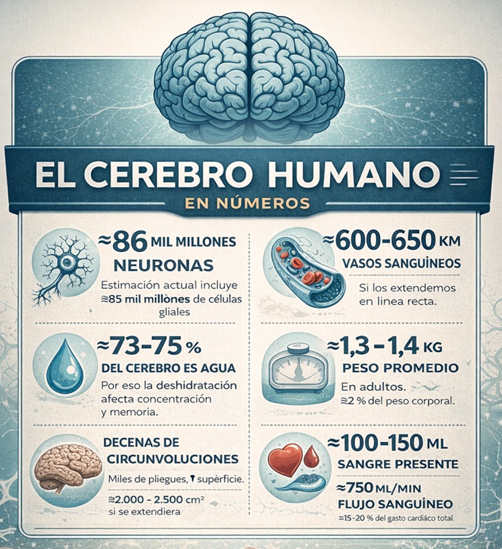 Infografía estadísticas sobre el cerebro humano Infografía estadísticas sobre el cerebro humano