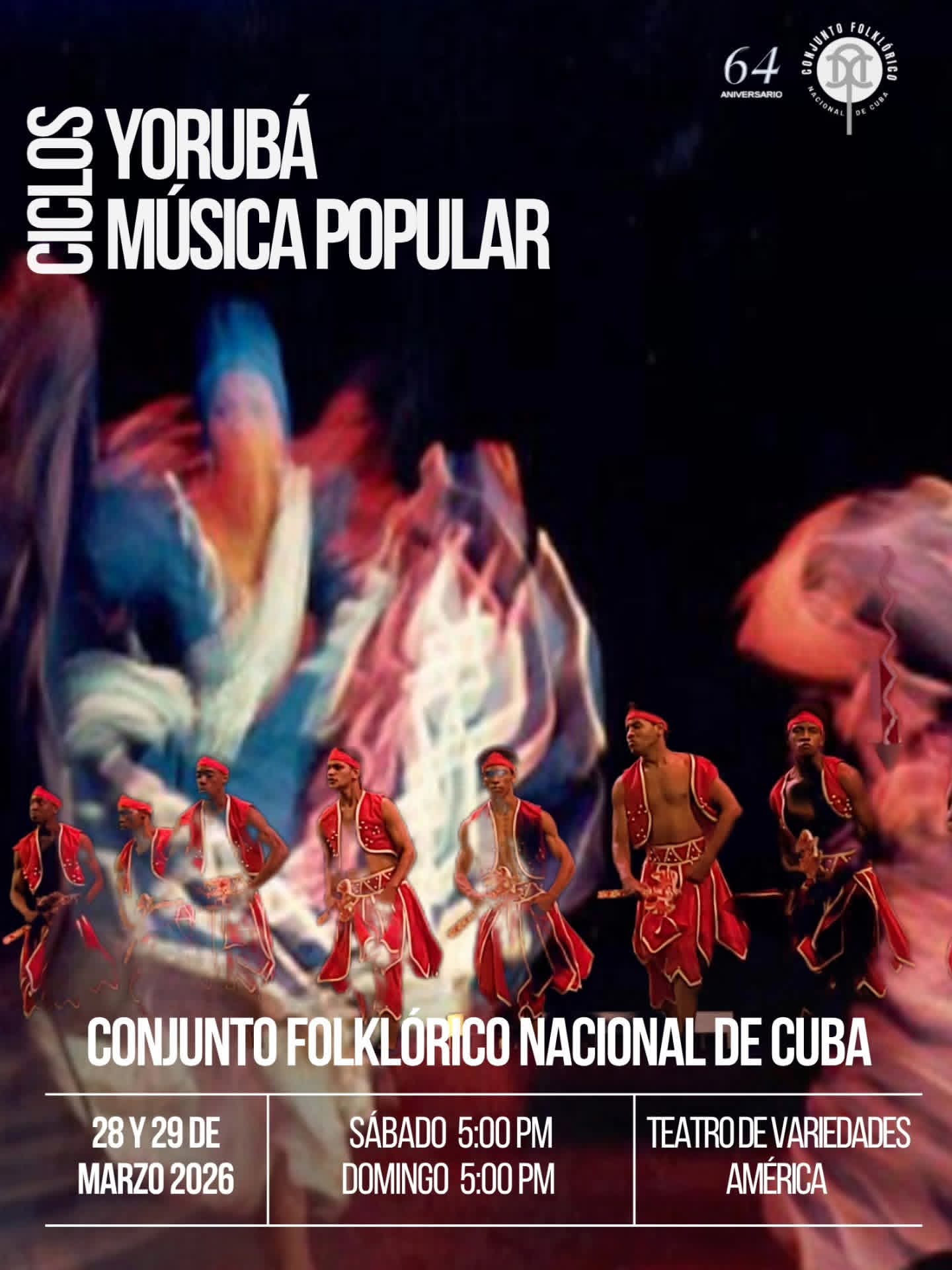 Cartel del Conjunto Folklórico Nacional de Cuba 