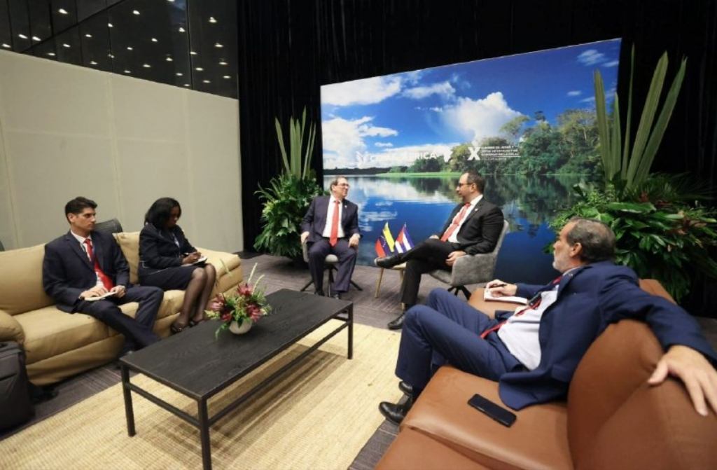 Encuentro de cancilleres de Venezuela y Cuba.