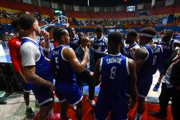 La selección masculina cubana de baloncesto La selección masculina cubana de baloncesto