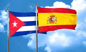 Banderas de Cuba y España