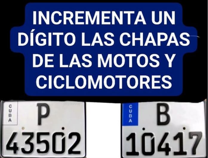 Chapas motos y ciclomotores.