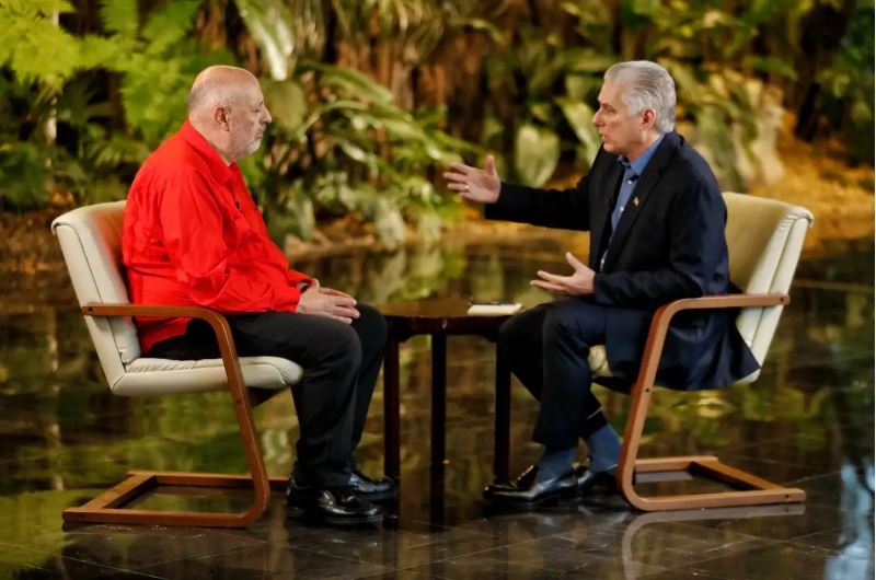 Entrevista a Diaz-Canel en La Jornada