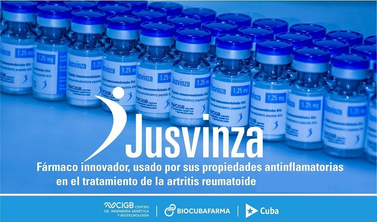 Poster alusivo al medicamento Jusvinza