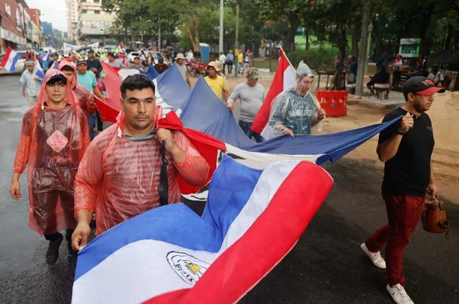 Protestas de campesinos en Paraguay