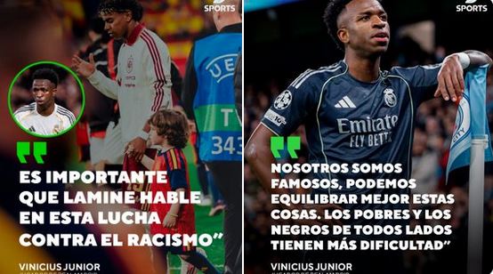Ambos futbolistas han sufrido actos de esta índole y se han manifestado al respecto.