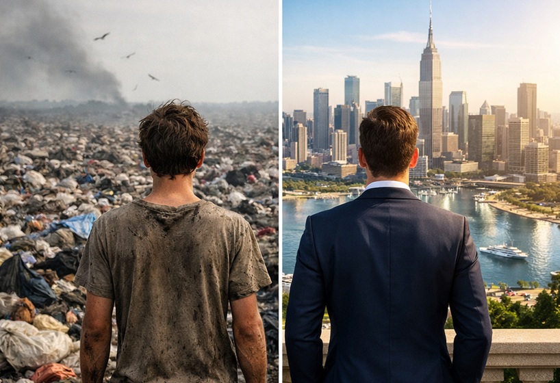 low-income background and a wealthy one