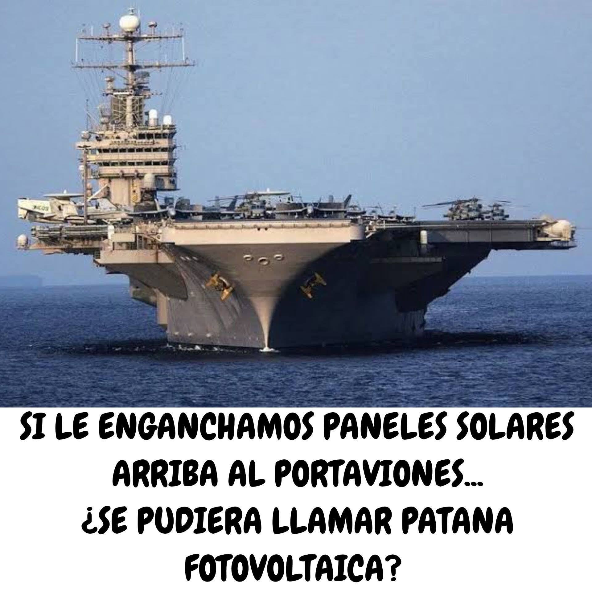 De "temible portaaviones" a útil patana fotovoltaica