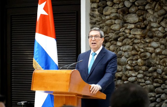 Bruno Rodríguez Parrilla en Conferencia de Prensa