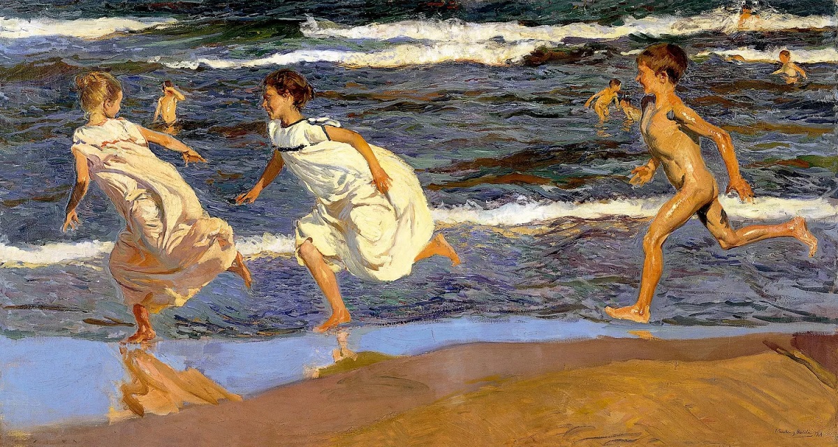 Corriendo por la playa de Joaquín Sorolla