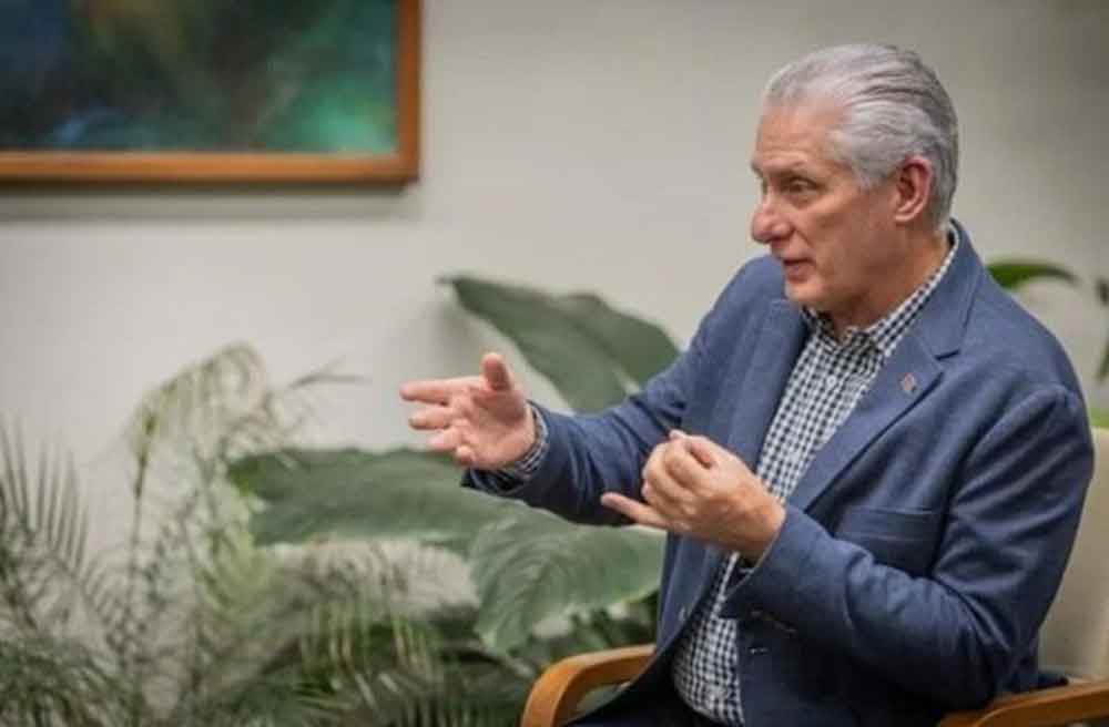 Presidente Díaz-Canel ofrece entrevista a periódico de Puerto Rico