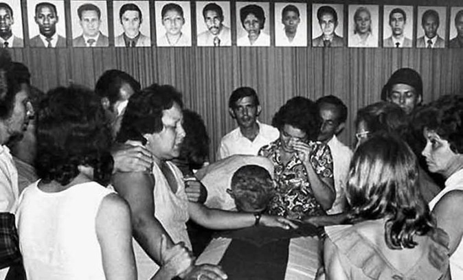 Familiares de víctimas del crimen de Barbados Familiares de víctimas del crimen de Barbados