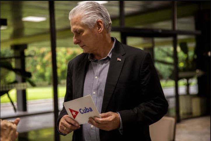 Entrevista a Díaz-Canel en Folha de S.Paulo