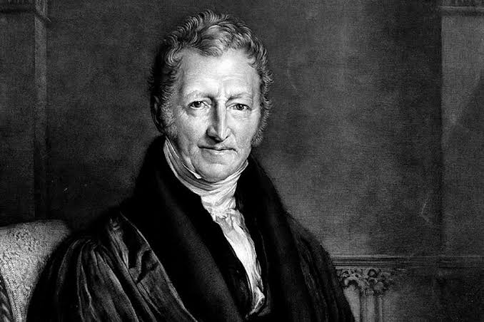 El economista inglés Thomas Robert Malthus El economista inglés Thomas Robert Malthus