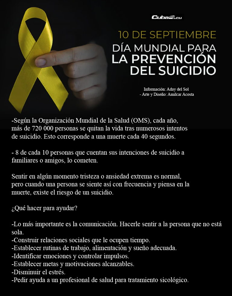 Día mundial para la prevención del suicidio Día mundial para la prevención del suicidio
