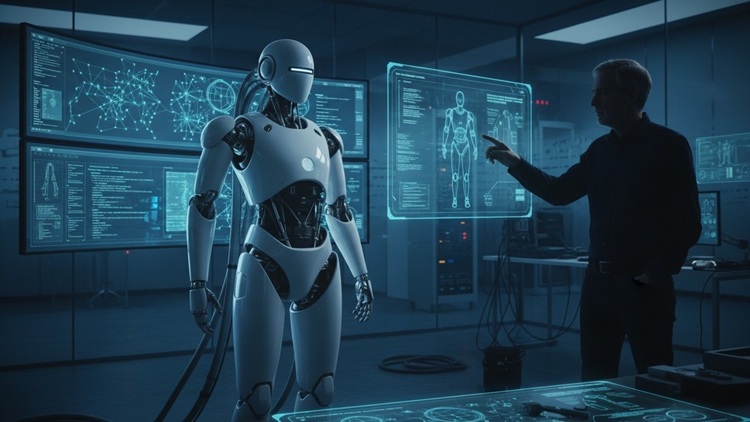 Imagen ilustrativa de robot humanoide.