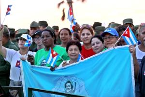 El pueblo de la capital asiste al encuentro en respaldo al General de Ejército Raúl Castro Ruz, líder de la Revolución cubana, ante las recientes acusaciones del gobierno estadounidense, concentración efectuada en la Tribuna Antiimperialista, en La Habana, Cuba, el 22 de mayo de 2026. ACN FOTO/Luis JIMÉNEZ ECHEVARRÍA/ogm