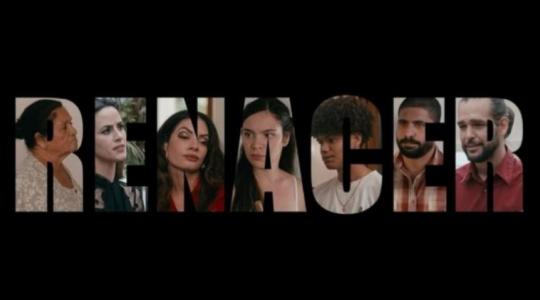 Cartel de la telenovela Renacer.