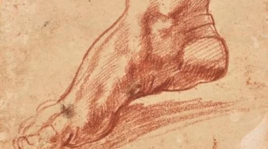 El Boceto de un pie de Miguel Ángel