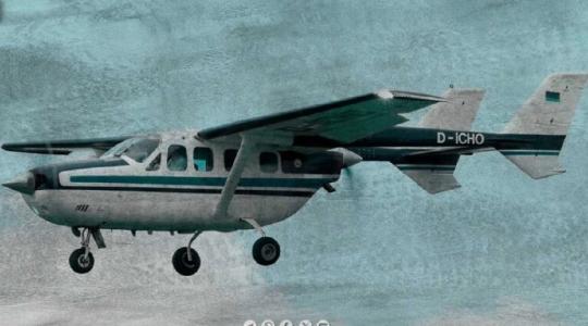 Avión de la orgazinación terrorista Hermanos al Rescate