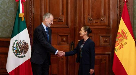 Presidenta de México recibió a rey de España
