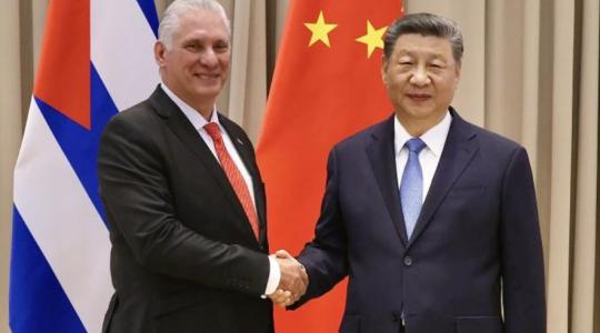 Díaz-Canel y Xi Jinping