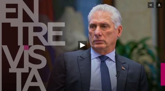Entrevista a Díaz-Canel en RT