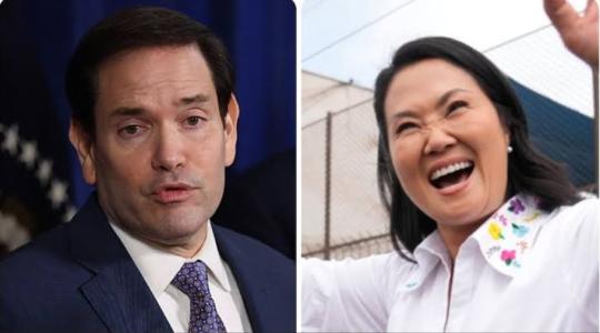Marco Rubio y Keiko Fujimori
