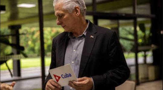 Entrevista a Díaz-Canel en Folha de S.Paulo