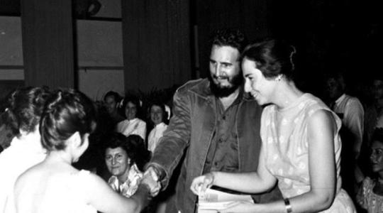 Fidel Castro y Vilma Espín