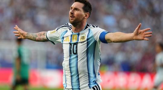 Lionel Messi celebra el primer tanto de Argentina ante Argelia en el Mundial, el 16 de junio de 2026.